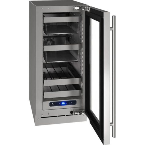 U-Line 15" Stainless Frame With Lock Left-Hinge Beverage Center - Image 2
