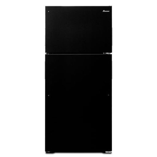 14.3 cu ft Top Freezer Black Refrigerator