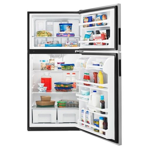 18 cu ft Top Freezer Stainless Refrigerator - Image 3