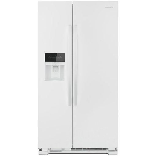 24.6 cu ft Side-by-Side White Refrigerator