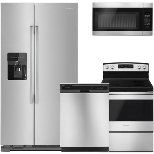 Amana Stainless Steel Four Piece Kitchen Suite