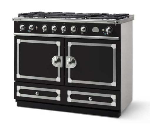La Cornue CornuFe 110 43" Matte Black With Satin Chrome Dual Fuel Range - Image 2