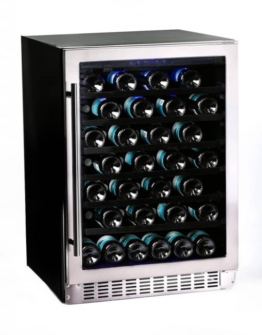 Azure 24" Stainless Steel Glass Door Wine Center - Image 5