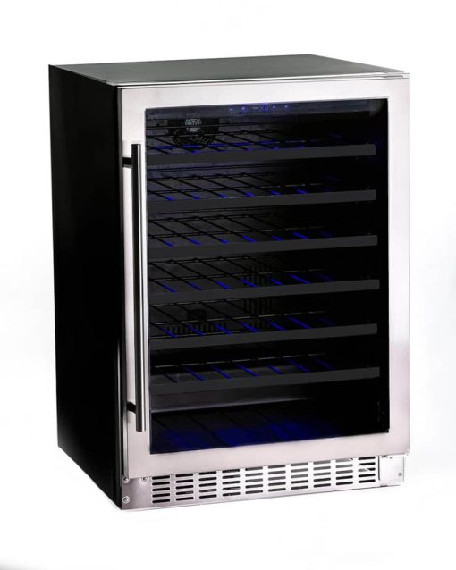 Azure 24" Stainless Steel Glass Door Wine Center - Image 4