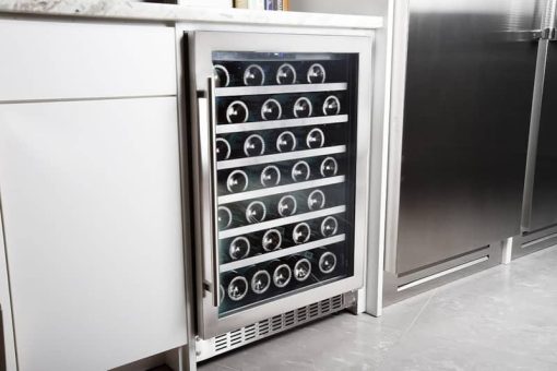 Azure 24" Stainless Steel Glass Door Wine Center - Image 8