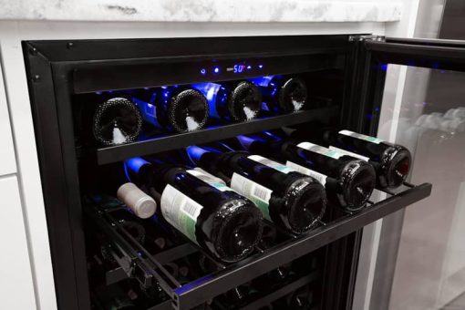 Azure 24" Stainless Steel Glass Door Wine Center - Image 10