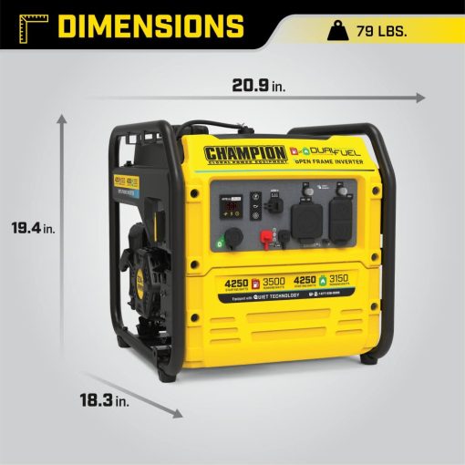 Champion Inverter Generator Dual Fuel 4250 Watt - Image 8