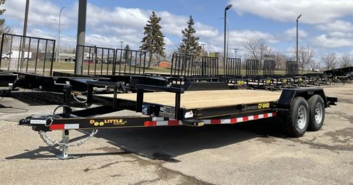 Doolittle 84" x 18' Equipment Trailer with Dove Tail 2022 Black