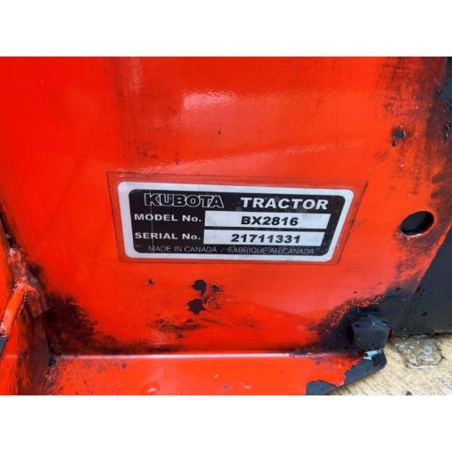 Kubota BX2816 Snow Blower Front Mount 50" 2 Stage 2017 Used - Image 11