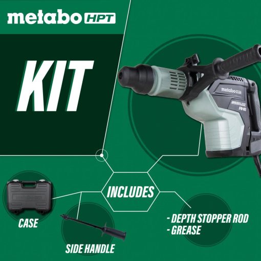 1-3/4 Inch SDS Max Rotary Hammer with Aluminum Housing Body | DH45ME - Image 3