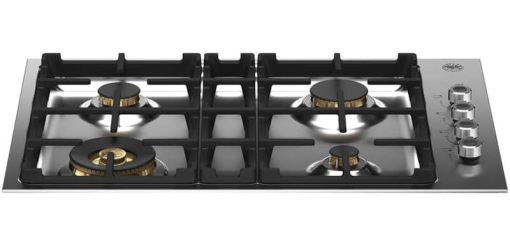 Bertazzoni Professional Series 30" Stainless Steel Drop-In Gas Cooktop With 4 Brass Burners