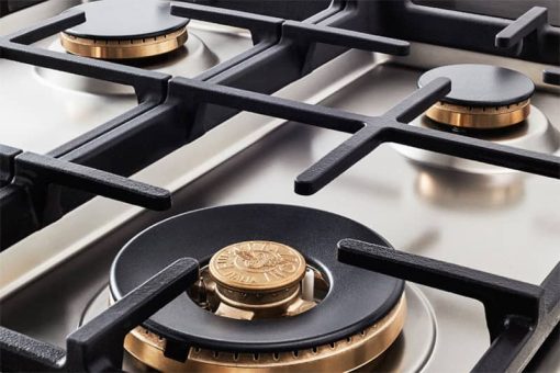 Bertazzoni Professional Series 36" Stainless Steel Gas Rangetop With 6 Brass Burners - Image 5