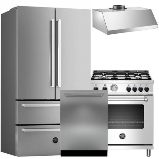 Bertazzoni Stainless Steel Four Piece Kitchen Suite