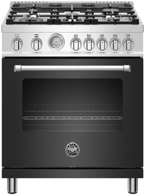 Bertazzoni Master Series 30" Matte Black Natural Gas Range