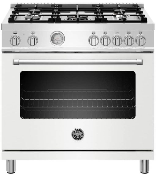 Bertazzoni Master Series 36" Bianco Matt Dual Fuel Range