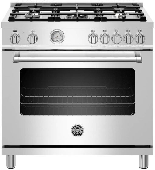Bertazzoni Master Series 36" Stainless Steel Dual Fuel Range