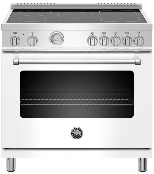 Bertazzoni Master Series 36" Matte White Induction Range