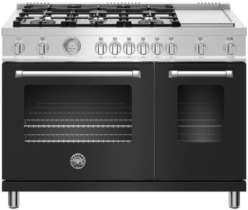 Bertazzoni Master Series 48" Matte Black Natural Gas Range