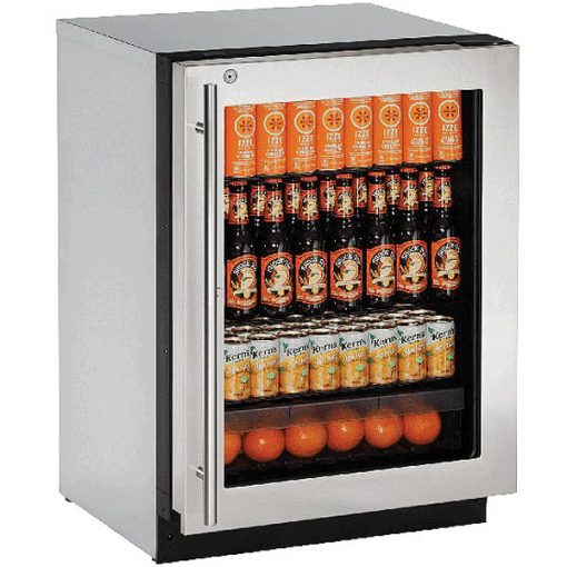 U-Line 2000 Series 24" Stainless Frame Right-Hinge  Refrigerator