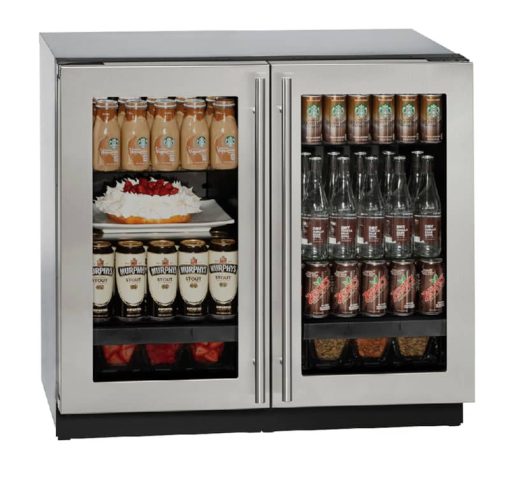 U-Line 3000 Series 36" Stainless Frame Dual-Zone Refrigerator