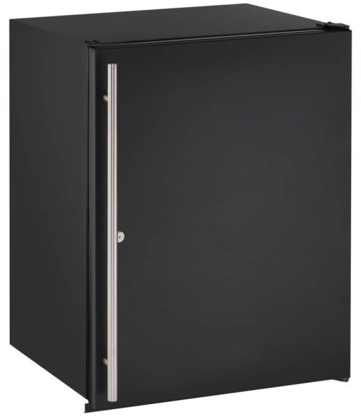 U-Line ADA Collection 24" Black Solid With Lock Compact Refrigerator