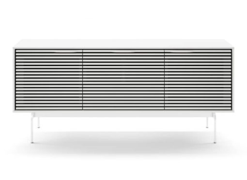 BDI Align Satin White Triple Console Cabinet