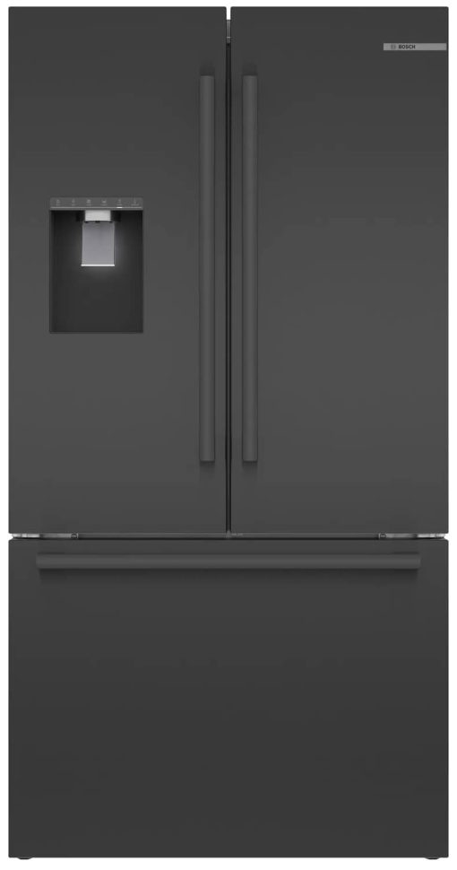 Bosch 500 Series 36" Black Stainless Steel Counter-Depth 3-Door Refrigerator