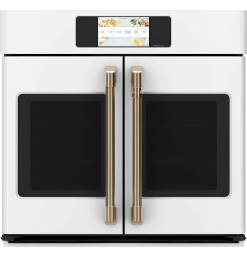 Cafe Professional Series 30" Matte White Smart Built-In French-Door Single Wall Oven