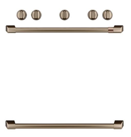 Cafe Brushed Bronze Freestanding Gas Knobs and Handles