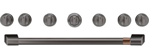 Cafe 36" Brushed Black Handle & Knob Set For Pro Range