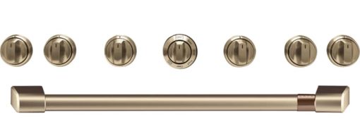 Cafe 36" Brushed Bronze Handle & Knob Set For Pro Range