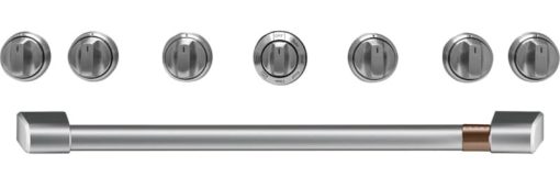 Cafe 36" Brushed Stainless Handle & Knob Set For Pro Range