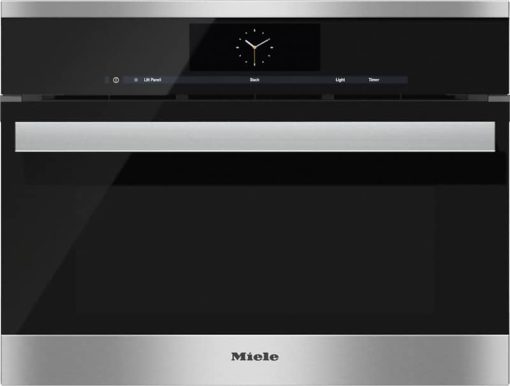 Miele DGC 6805-1 XL PureLine 24" Clean Touch Steel Plumbed Combination Steam Oven