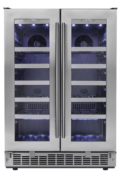 Danby Silhouette Napa 24" Stainless Frame French Door Wine Cooler
