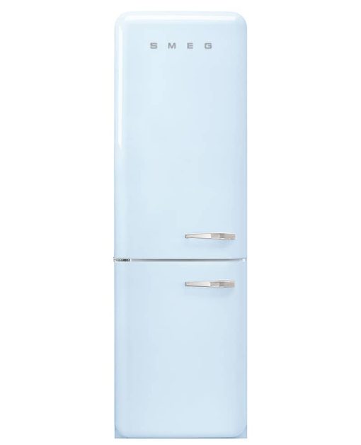Smeg Retro-Style 24" Pastel Blue Left-Hinge Bottom Freezer Refrigerator