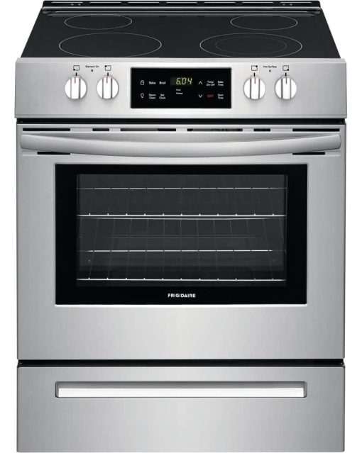 Frigidaire ADA 30" Stainless Steel Front Control Slide-In Electric Range