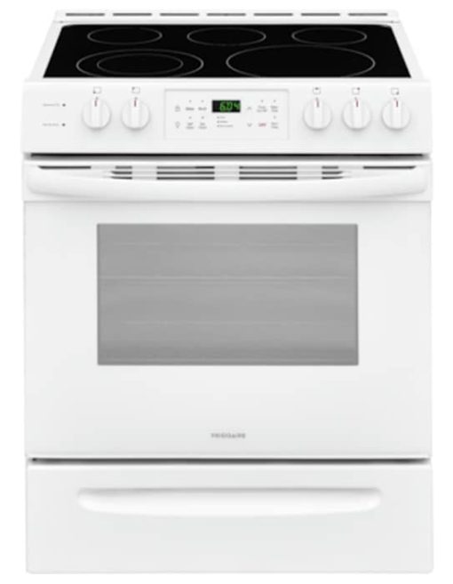 Frigidaire ADA 30" White Front Control Freestanding Electric Range
