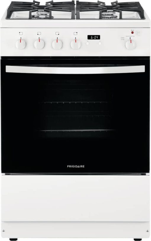 Frigidaire 24" White Front Control Freestanding Gas Range