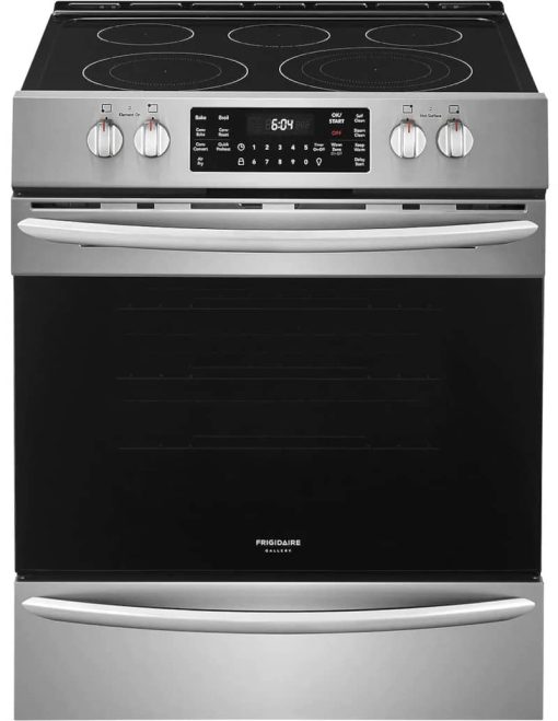Frigidaire Gallery ADA 30" Smudge-Proof Stainless Steel Front Control Electric Range With Air Fry