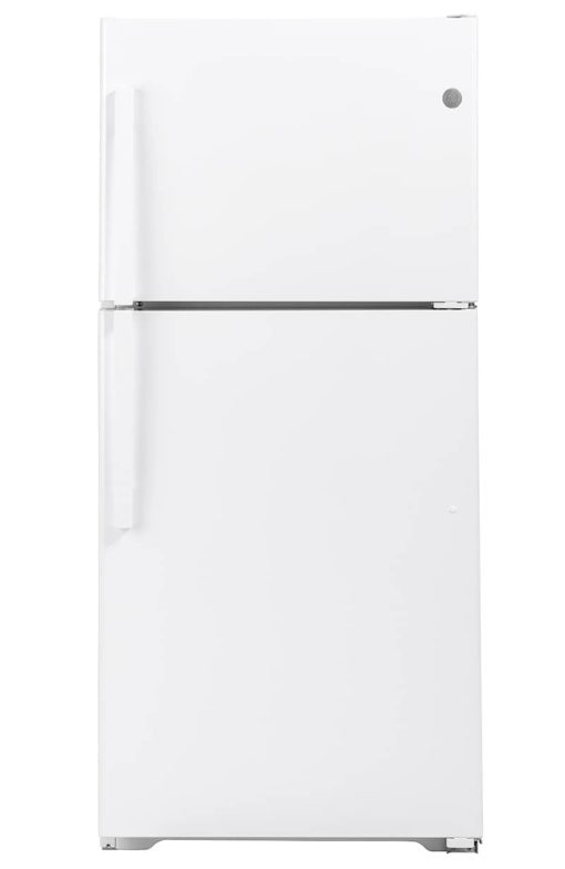 GE 19.2 Cu. Ft. White Garage Ready Top-Freezer Refrigerator