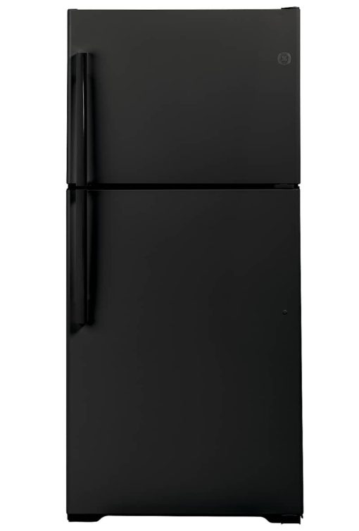 GE 21.9 Cu. Ft. Black Garage Ready Top-Freezer Refrigerator