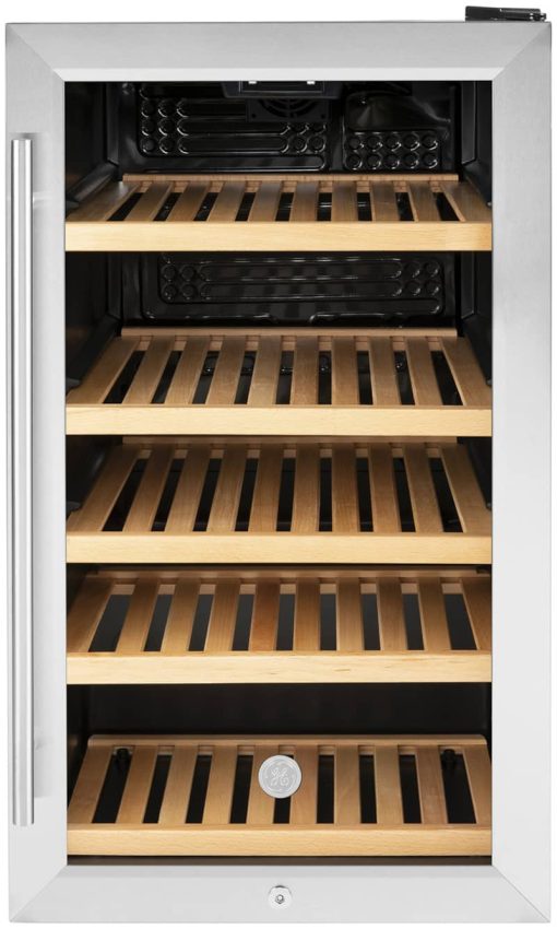 GE Stainless Frame Right-Hinge Wine Center And Beverage Center
