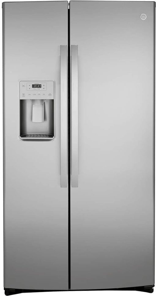 GE 21.8 Cu. Ft. Fingerprint Resistant Stainless Steel Counter-Depth Side-By-Side Refrigerator