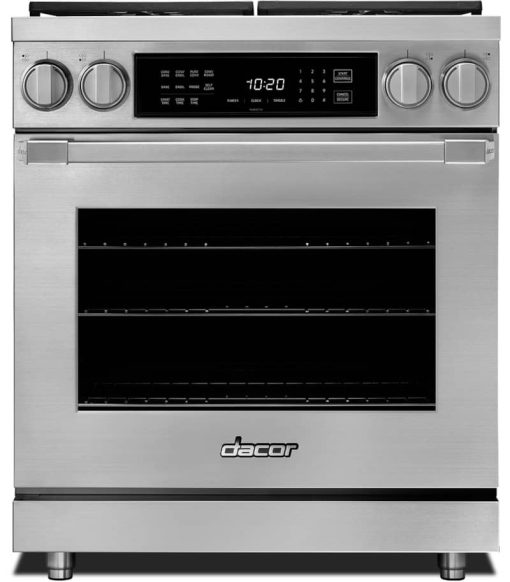 Dacor Professional 30" Stainless Steel Dual Fuel Natural Gas Pro Range