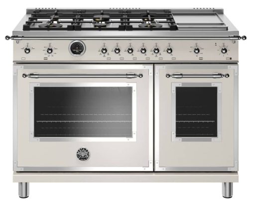 Bertazzoni Heritage Series 48" Avorio Dual Fuel With Electric Self-Clean Oven Range