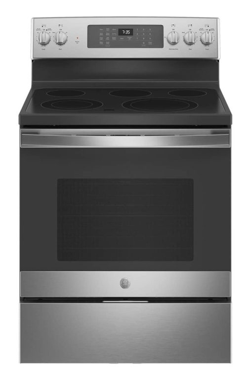 GE 30" Stainless Steel Freestanding Electric Convection Range With No Preheat Air Fry