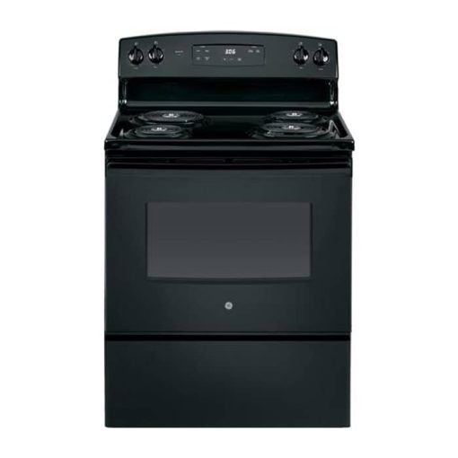 GE 30" Black Free-Standing Electric Range