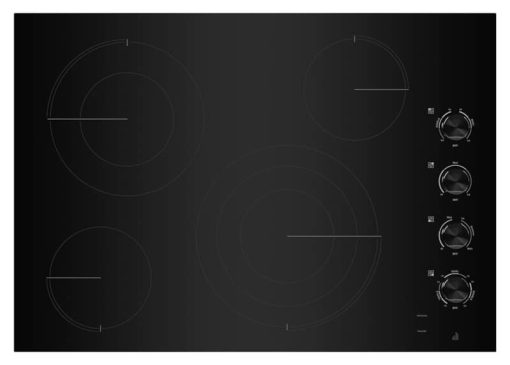 JennAir ADA 30" Oblivion Glass Electric Radiant Cooktop