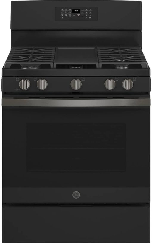 GE 30" Black Slate Freestanding Gas Range