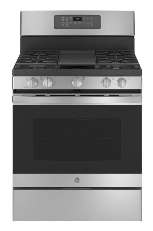 GE 30" Stainless Steel Freestanding Gas Convection Range With No Preheat Air Fry